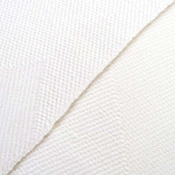 HERMES Chevron Zoom 100% Cashmere Fringe Shawl/Scarf with Leather Logo Patch,...
